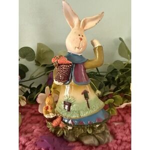 K's Collection Bunny Figurine , Spring , Fairy Garden  , Floral , Easter